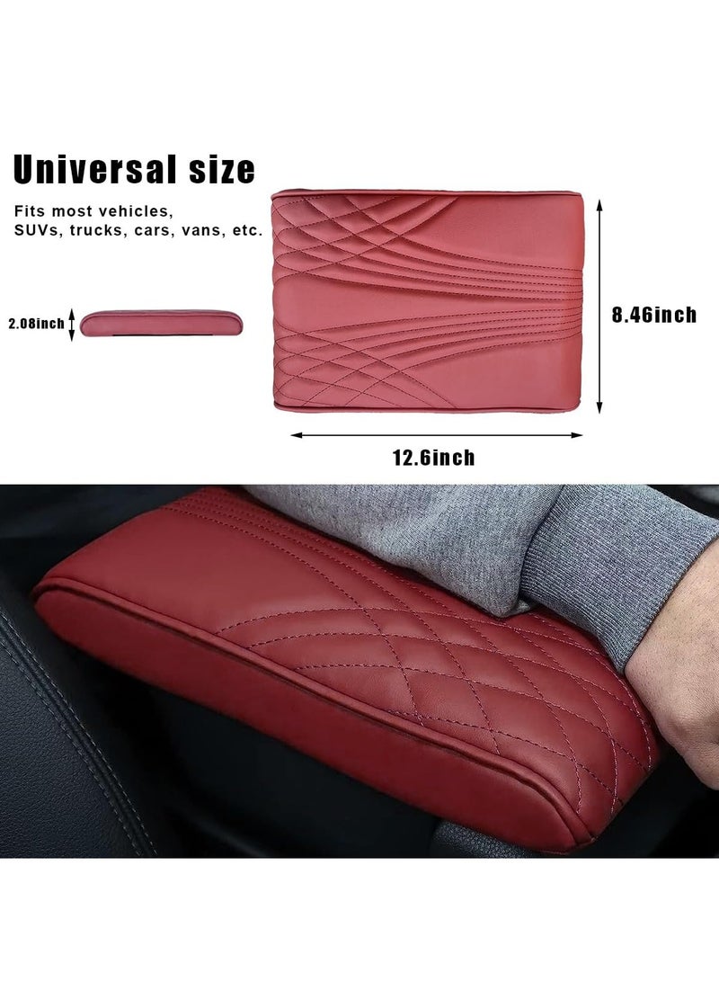 3XR Car Center Console Armrest Cushion With Mobile Pocket, Car Arm Rest Pad Cover Handrail Pad For LAND CRUISER,PATROL and GMC 5412 - Image 2
