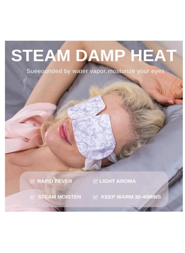 43℃ 10 Pcs Steam Eye Mask, Hyaluronic Acid Heated Eye Mask, Disposable Self-Heating Eye Mask, Eye Care for Dry Eyes, Dark Circles, Puffy Eyes, Puffiness, Eye Fatigue  - Image 3