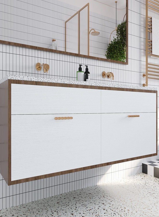 VaryPaper 15.7" x 78.7" Modern White Wood Contact Paper Peel and Stick Textured Wood Wallpaper Waterproof Wood Grain Vinyl Wrap for Cabinets Furniture Removable Self Adhesive Wood Laminate Sheets - Image 4