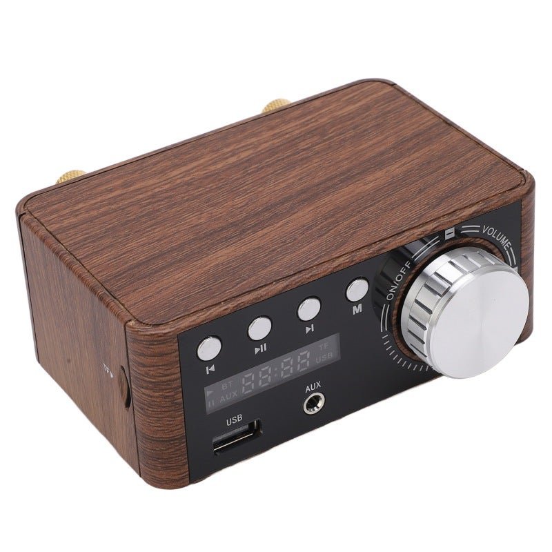 Digital Audio Amplifier: 30W Actual Output, TPA3116 Chip - High Fidelity Noise-Free Sound, Mahogany Shell Hifi Stereo Amplifier for Home Desktop Audio - Image 2