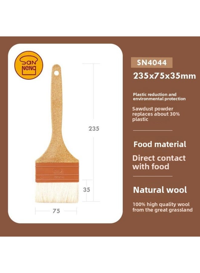 Wool Brush Baking Wooden Handle Wool Brush Barbecue Soft Brush Baking Moon Cake Egg Brush Dip Brush Oil Brush Household