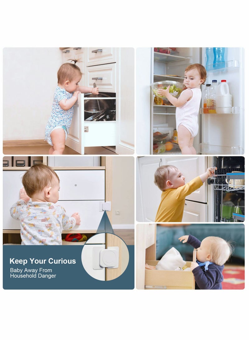 10Pcs Child Safety Cupboard Door Strap Locks - Baby Proofing Cabinet Locks for Kitchen Cabinets and Drawers, No Tools or Drilling Required for Easy Installation. - Image 3