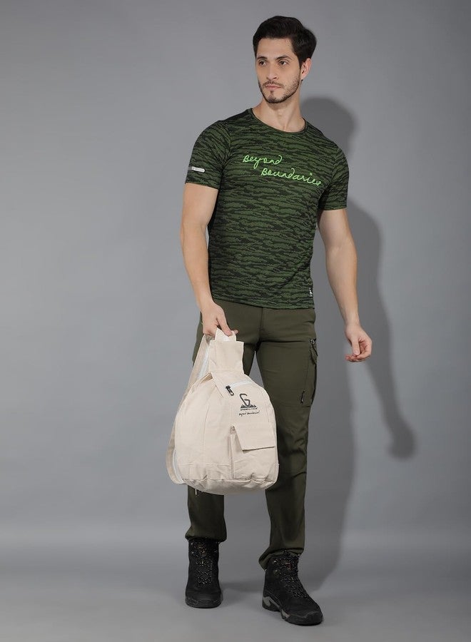 GREENLANDS 15L Canvas Backpack | Unisex Multipurpose Bag with Zippered Compartment & Organizer Pockets | Ideal for Daily Commutes & Outdoor Adventures, school,office - Image 3