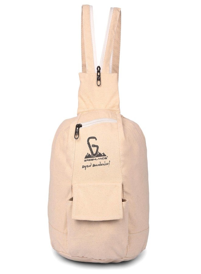 GREENLANDS 15L Canvas Backpack | Unisex Multipurpose Bag with Zippered Compartment & Organizer Pockets | Ideal for Daily Commutes & Outdoor Adventures, school,office - Image 1
