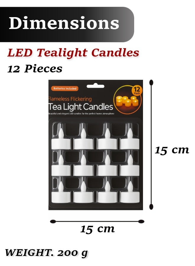 Feelings Led Tea Light Candle 12Pcs - Image 2
