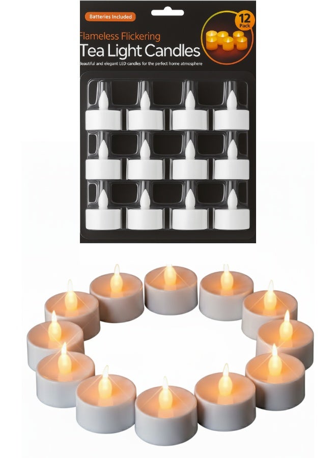 Feelings Led Tea Light Candle 12Pcs - Image 1
