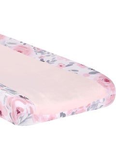 Bedtime Originals Blossom Watercolor Floral Changing Pad Cover - Pink/Gray  - Image 2