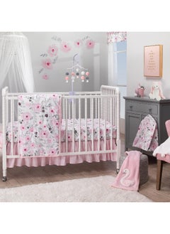 Bedtime Originals Blossom Watercolor Floral Changing Pad Cover - Pink/Gray  - Image 4
