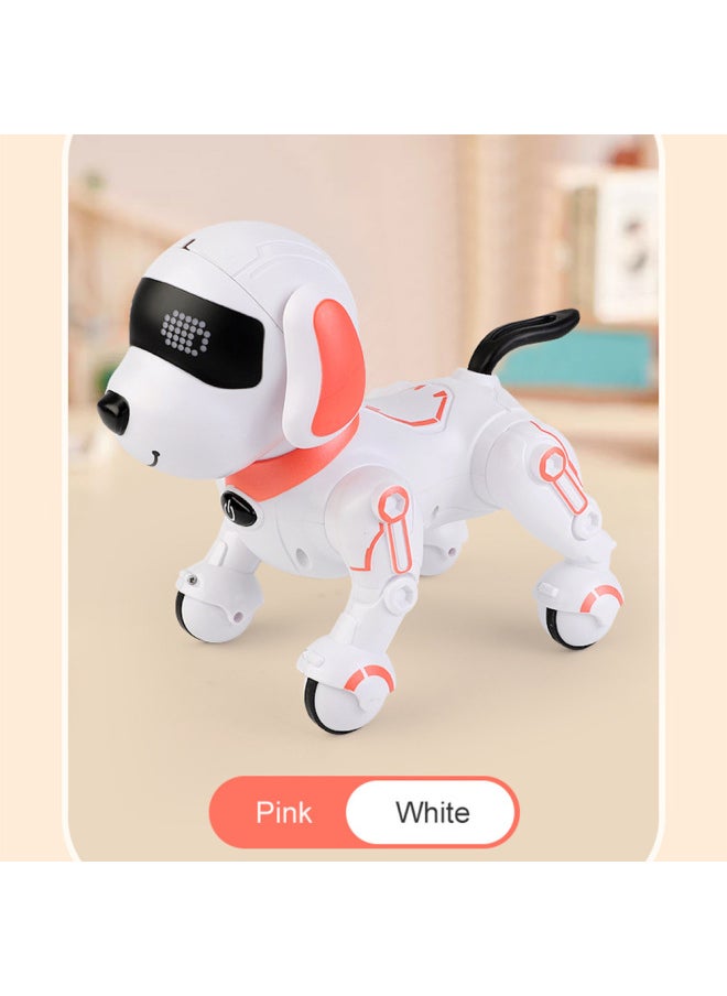 Products Children Remote Control Intelligent Stunt Remote Control Robot Dog Handstand Music Dancing Bionic Programming Robot Dog-Color:White Blue ]-Specifications:three Batteries  - Image 5