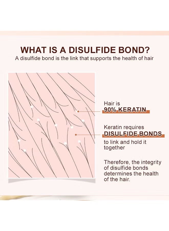 PURE Disulfide Bond Reductive Hair Mask, Hair Strengthening Moisturizing Nourishing & Repair Damaged Hair Follicles Instant Hair Treatment Mask for Smooth & Shine Hair 100g - Image 4