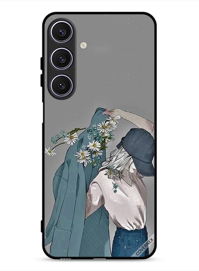 Covernex Samsung Galaxy A26 Protective Case Cover Cap Girl Wearing Coat Art - Image 1