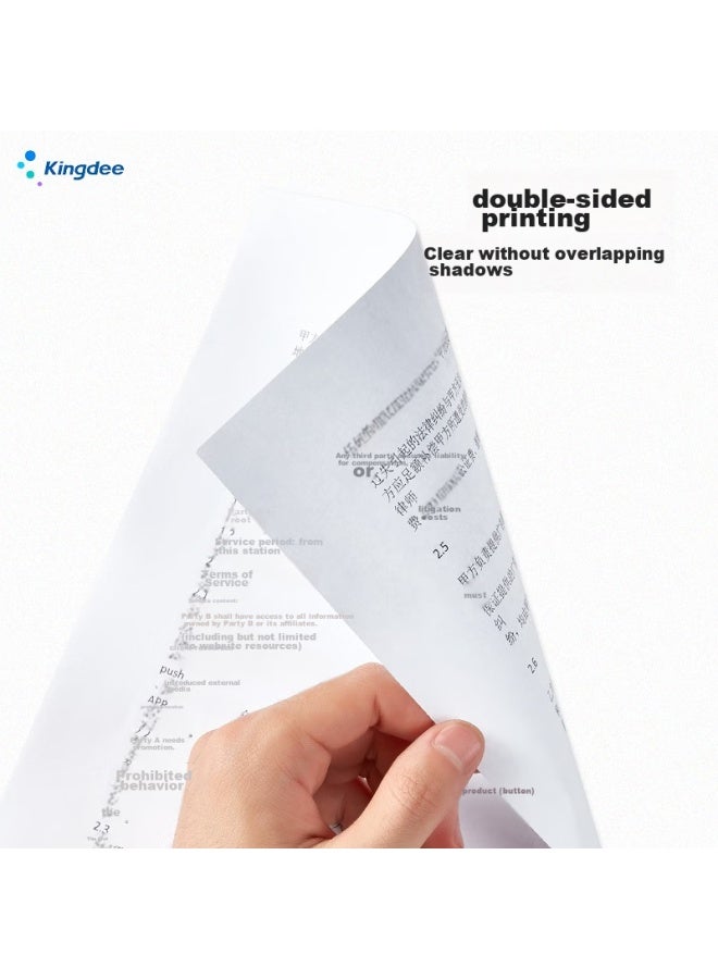 Kingdee A4 70g Multi-functional Double-sided Printing And Copying Paper, 500 Sheets/pack, Single Pack, Student Homework Draft Paper, Jam-resistant, High Cost-performance - Image 3