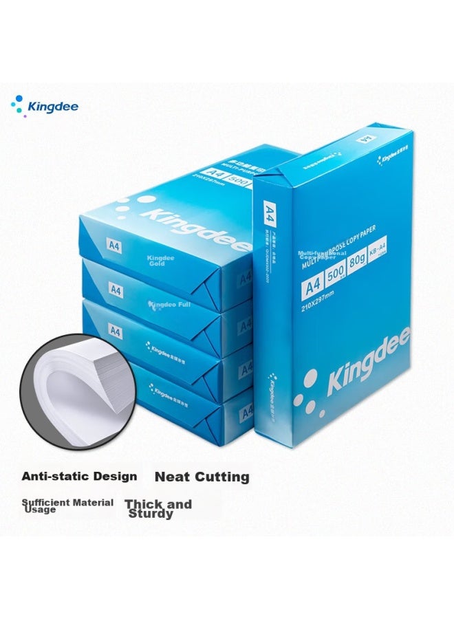 Kingdee A4 70g Multi-functional Double-sided Printing And Copying Paper, 500 Sheets/pack, Single Pack, Student Homework Draft Paper, Jam-resistant, High Cost-performance - Image 1