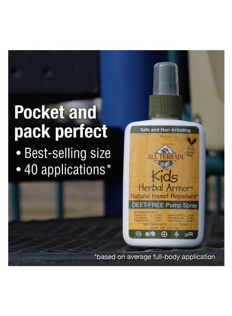 All Terrain Kids Herbal Armor Natural Insect Repellent DEET-Free Pump Spray 4 oz 120ml - Image 3