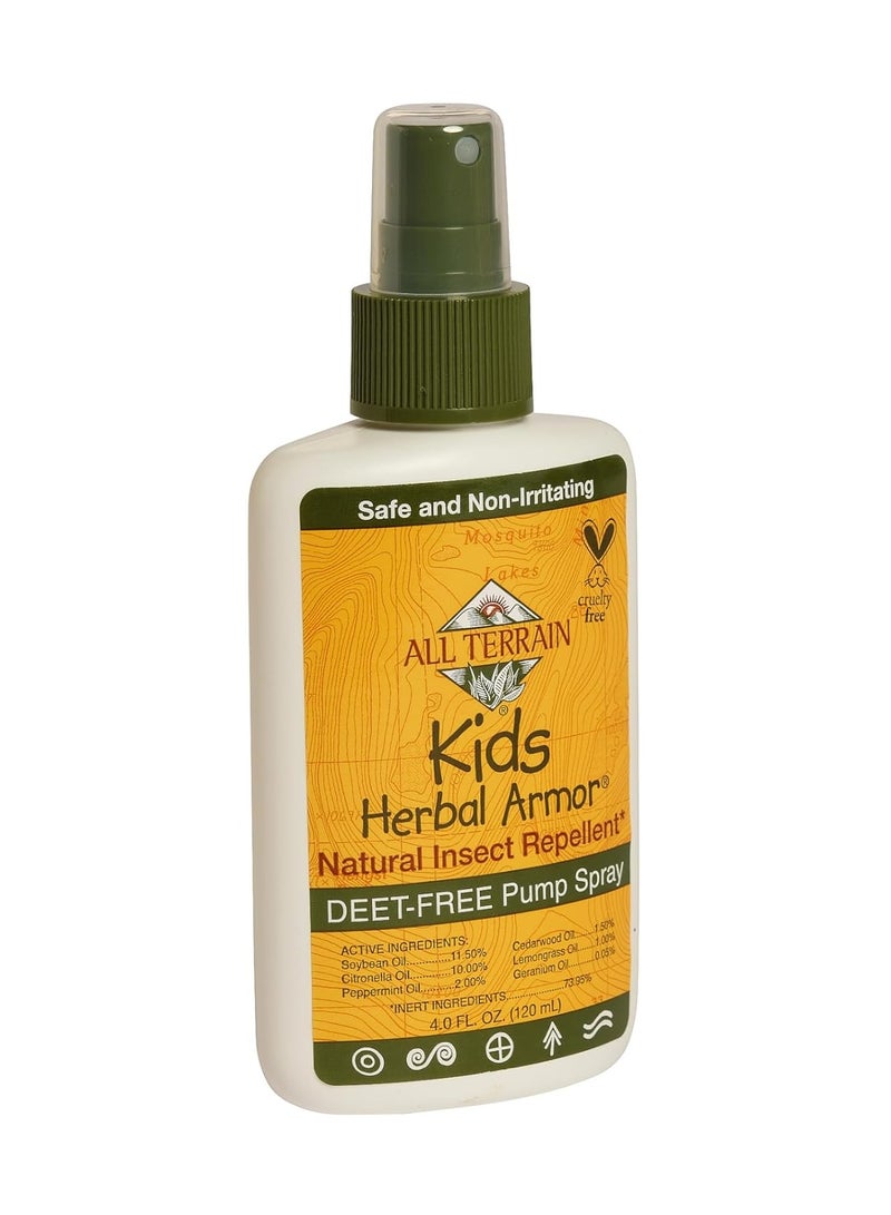 All Terrain Kids Herbal Armor Natural Insect Repellent DEET-Free Pump Spray 4 oz 120ml - Image 2
