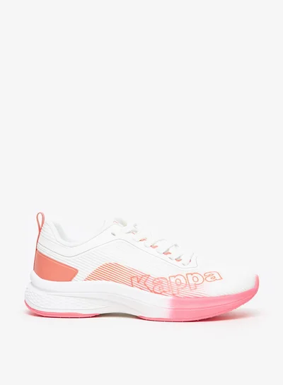 Kappa Women's Logo Print Sports Shoes with Lace-Up Closure