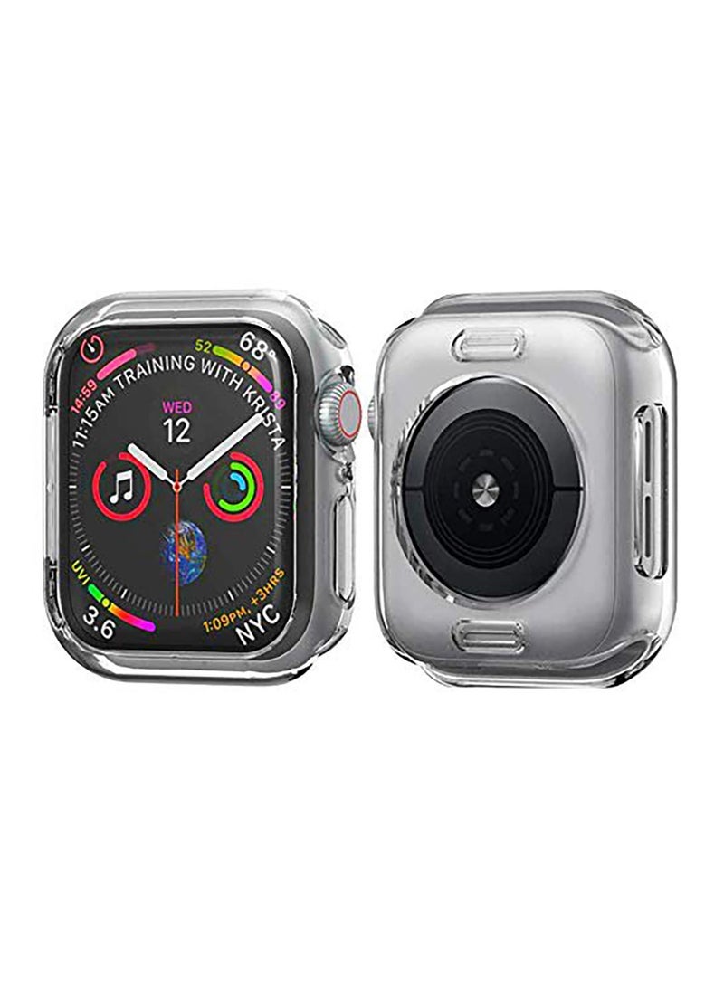 Silicon Case For Apple Watch Series 7 45mm - Transperent