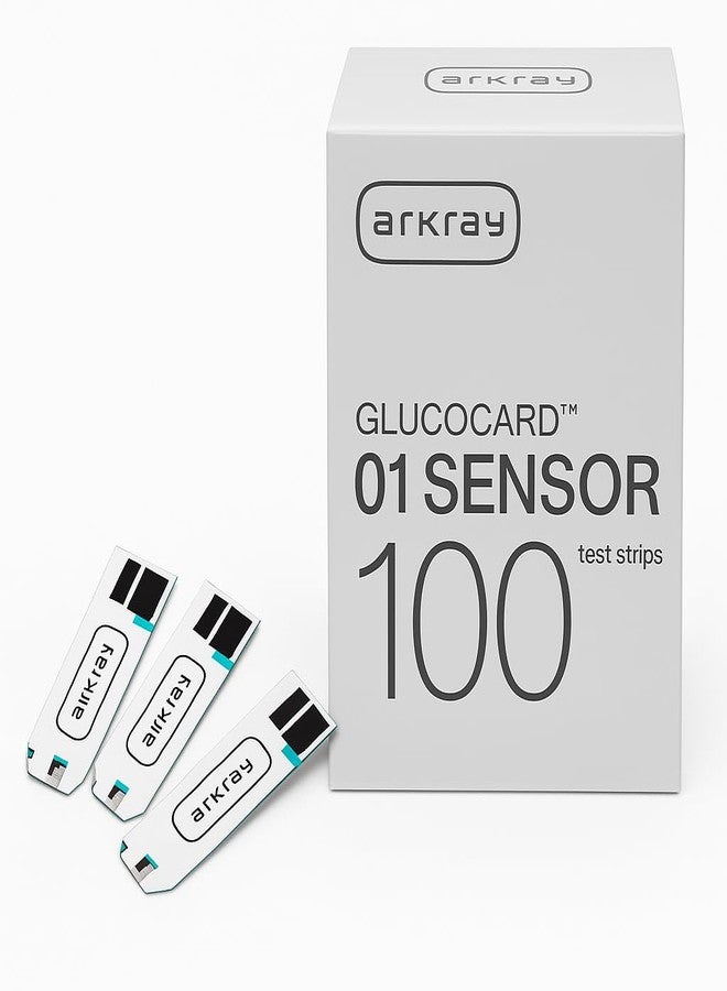 ARKRAY Glucocard 01 Mini/Plus- 100 Strips Pack | Bottle-Pack | Made in India | Japanese Technology - Image 1