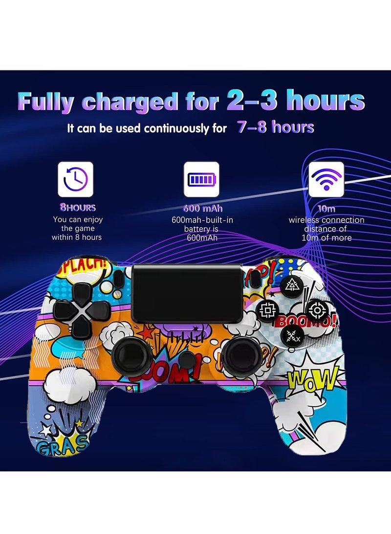 وحدة تحكم لاسلكية مموهة لجهاز PlayStation 4/PC/Steam مع جيروسكوب واهتزاز مزدوج - Image 5