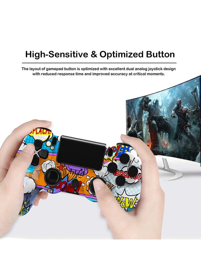 وحدة تحكم لاسلكية مموهة لجهاز PlayStation 4/PC/Steam مع جيروسكوب واهتزاز مزدوج - Image 2
