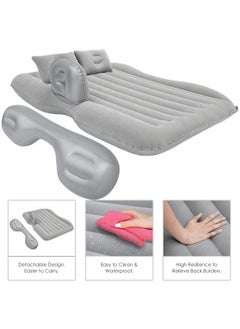 H HANUMANT ENTERPRISE Premium Car Inflatable Bed with Pump 2 Air PillowQuick Inflatable Back Seat BedCar Inflatable MattressCar Bed MattressCar Bed For KidsTravelTripsCampingPicnicPool BeachUniversal FitGrey  - Image 3