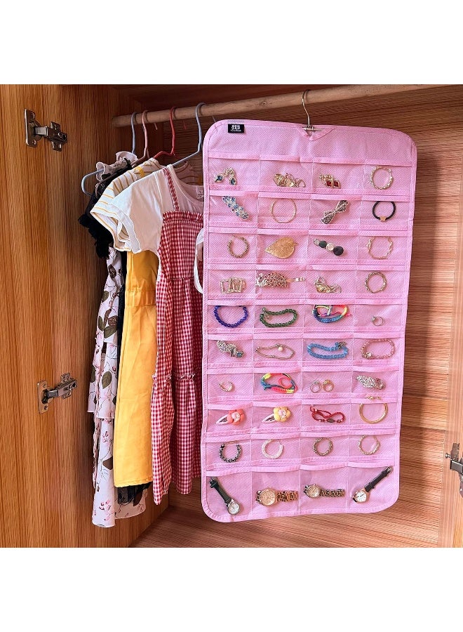 BB Brotrade Hanging Jewelry Organizer,Accessories Organizer,80 Pocket Organizer for Holding Jewelries - Image 3