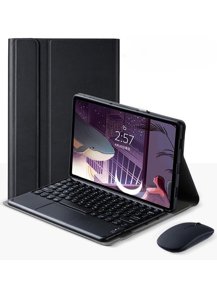 Touchpad Keyboard Case for Xiaomi Pad 6/6 Pro 11.0 Inch Tablet, Invisible Pen Slot,Keyboard Cover with Cute Round Key Detachable TouchPad  Mouse
