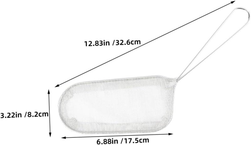 Stainless Steel Frying Basket for Cooking Fine Mesh Strainer for Oil Filtering Deep Frying Tool for Shrimp French Fries and Meat Kitchen Utensil Handle Multipurpose Use - Image 2