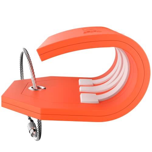 Shacke Initial Luggage Tag with Full Privacy Cover and Stainless Steel Loop – (Letter W) - Image 4