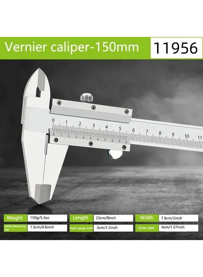 Vernier Caliper 11956 Precision Mechanical Caliper Alloy Construction 5 64oz - Image 5