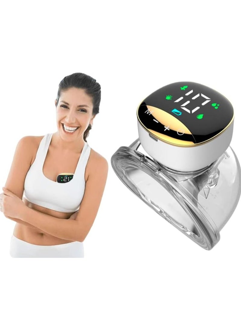 DubaiGallery MY-373 LED Wearable Breast Pump, Automatic Silent Electric Breastfeeding Pump with Transparent Pumping Machines - Image 3
