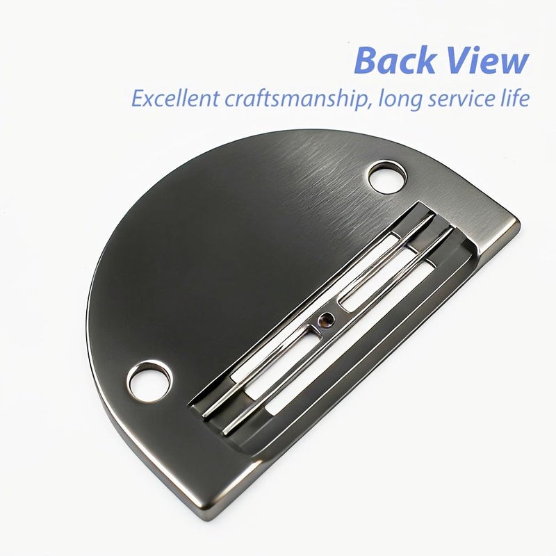 Black Titanium Steel Needle Plate EH For Flat Sewing Machines - Image 4