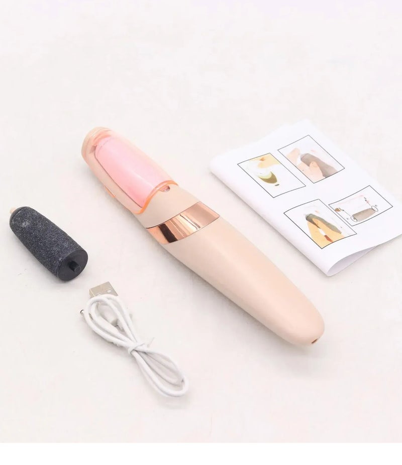 عرض العناية المتكامل: مكواة شعر هوم جولد سيراميك 980 فهرنهايت + جهاز باديكير بريتي جريل الإلكتروني - طقم التجميل المنزلي الاحترافي - Image 3