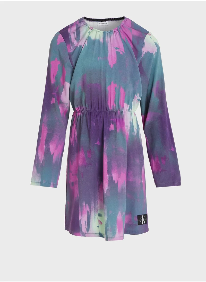 Calvin Klein Jeans Kids Graphic Midi Dress