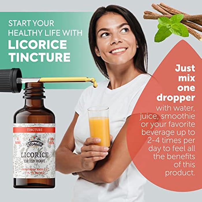 FLORIDA HERBS Licorice Tincture, Organic Licorice Extract (Glycyrrhiza Glabra) Dried Root, Herbal Supplement, Non-GMO in Cold-Pressed Organic Vegetable Glycerin 2 oz, 670 mg - Image 4