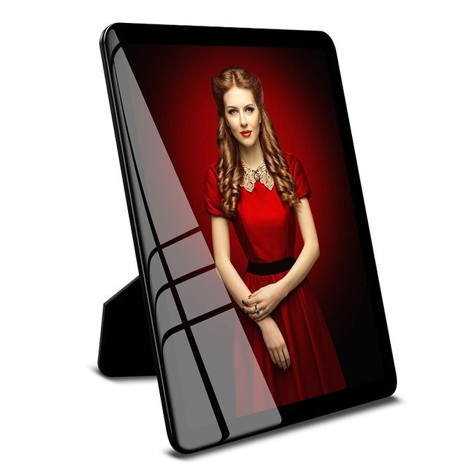 6X8 PICTURE FRAME BLACK HANGING PICTURE FRAME MATTED FOR WALL AND TABLETOP DECOR 6X8 BLACK