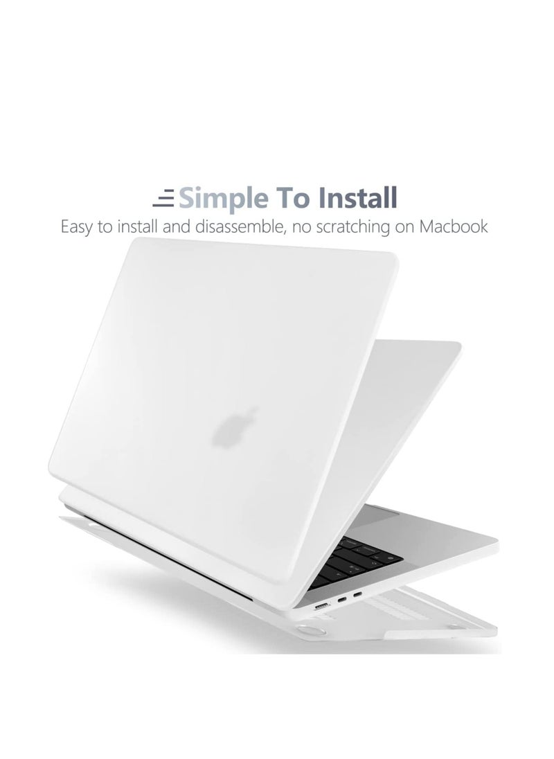 Generic 3 in 1 Case for Macbook Air 15.3 inch 2024 M3 Chip Model A3114 and 2023 M2 Chip Model A2941 and 2025 M4 Chip Model A3241 ,Hard Shell Case + Keyboard Cover+ Clear Screen Film for Mac Air 15 inch, Matte Clear  - Image 3