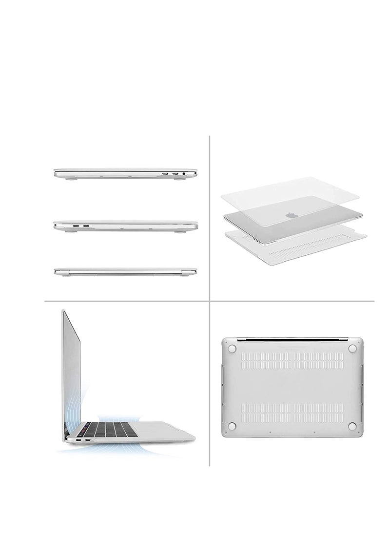 Generic 3 in 1 Case for Macbook Air 15.3 inch 2024 M3 Chip Model A3114 and 2023 M2 Chip Model A2941 and 2025 M4 Chip Model A3241 ,Hard Shell Case + Keyboard Cover+ Clear Screen Film for Mac Air 15 inch, Matte Clear  - Image 2