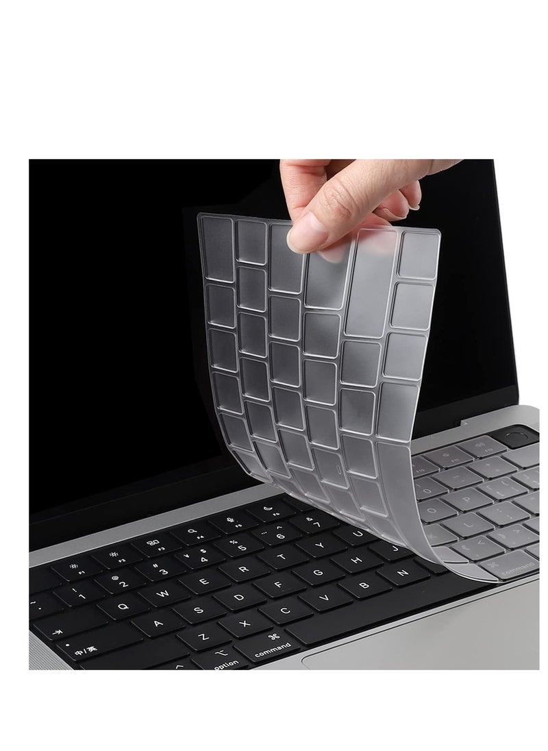 Generic 3 in 1 Case for Macbook Air 15.3 inch 2024 M3 Chip Model A3114 and 2023 M2 Chip Model A2941 and 2025 M4 Chip Model A3241 ,Hard Shell Case + Keyboard Cover+ Clear Screen Film for Mac Air 15 inch, Matte Clear  - Image 4