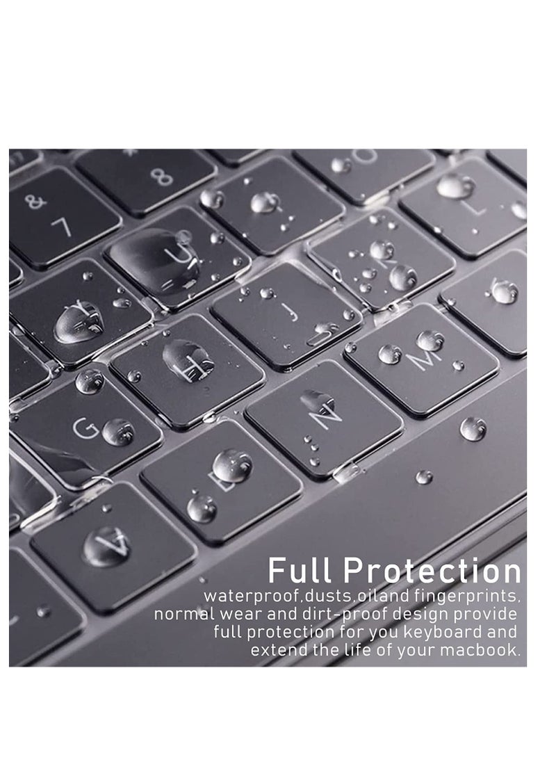 Generic 3 in 1 Case for Macbook Air 15.3 inch 2024 M3 Chip Model A3114 and 2023 M2 Chip Model A2941 and 2025 M4 Chip Model A3241 ,Hard Shell Case + Keyboard Cover+ Clear Screen Film for Mac Air 15 inch, Matte Clear  - Image 5
