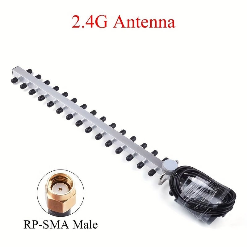 25dbi High Gain 2.4G Yagi Antenna With Cable For 4G WiFi Network Boost - Image 1