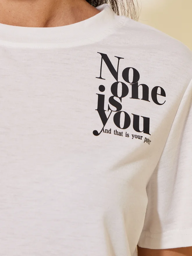 Take Two Take Two Slogan Print Round Neck T-Shirt