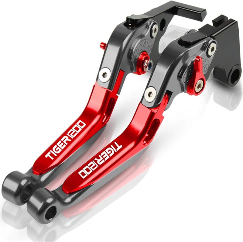 cheekyglo Fit for Triumph Tiger & Explorer 1200 2225 23 24 Motorcycle Adjustable Folding Extendable Brake Clutch Levers Accessories Durable (Color : 3) - Image 1