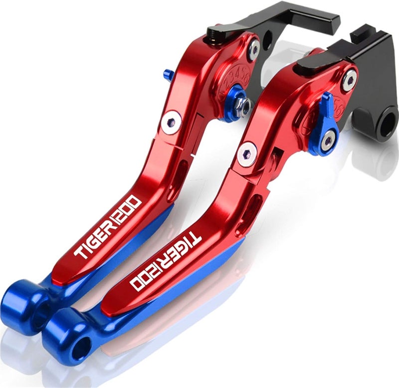 cheekyglo Fit for Triumph Tiger & Explorer 1200 2225 23 24 Motorcycle Adjustable Folding Extendable Brake Clutch Levers Accessories Durable (Color : 3) - Image 3