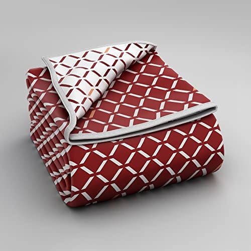 Sleepyhead Honeycomb - 120 GSM Pure Cotton Reversible Dohar AC Blanket | Double (84″×88″) Maroon & White | Soft, Lightweight Year-Round Comfort - Image 5