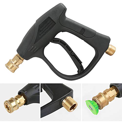 Sooprinse High Pressure Washer Gun,3000 PSI Max with 5 color quick connect Nozzles M22-14 hose connector 3.0 TIP - Image 4