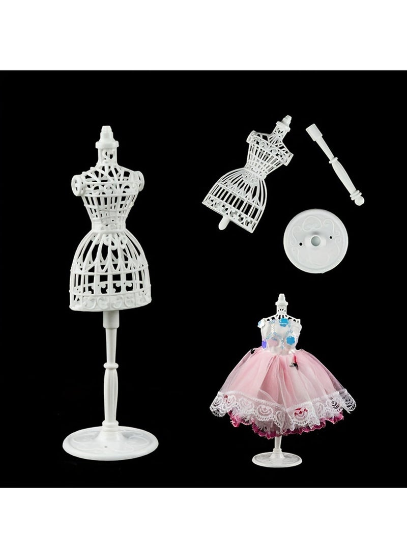 iQeouc - 3 Piece Mini Mannequin Model Display Miniature Gown Dress Clothing - Image 1