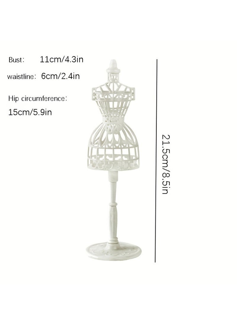 iQeouc - 3 Piece Mini Mannequin Model Display Miniature Gown Dress Clothing - Image 1