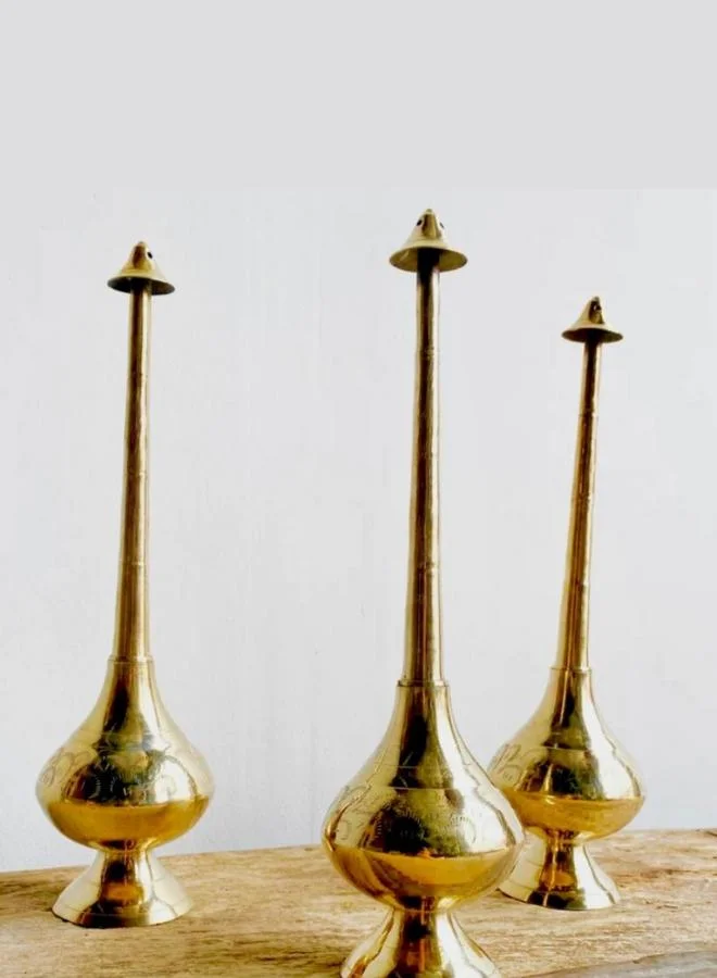 QUESERA QUESERA® Brass Marash/Rosewater sprinkler/gulaabpash/Perfume sprinkler/perfumes/fragrance/mist sprayer/bottles/perfume bottle (35cm)