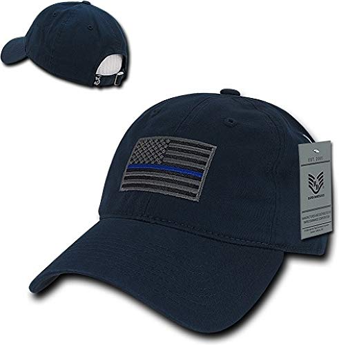 Rapid Dominance Rapiddominance Mens Baseball Relaxed Graphic Cap,Thin Blue Line, Navy, Navy - Image 2